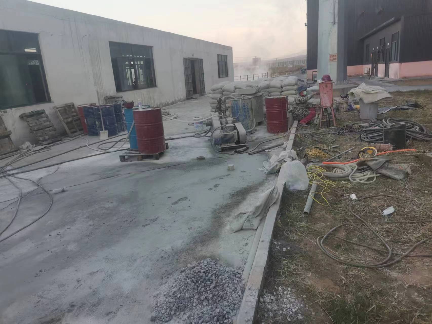 林西厂房地基沉降注浆